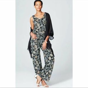 J Jill Floral Jumpsuit- NWOT Size Large
